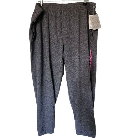 DKNY Sport Womens Logo High Rise Jogger Pants Size 3X - Picture 2 of 9
